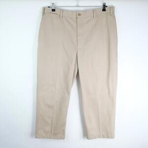Men’s Orvis Khaki Twill Chino Pants 100% Cotton Size 40x25